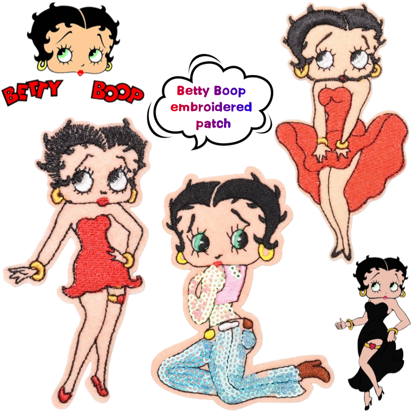 Embroidery Kit - Betty Boop Patch High Color Value