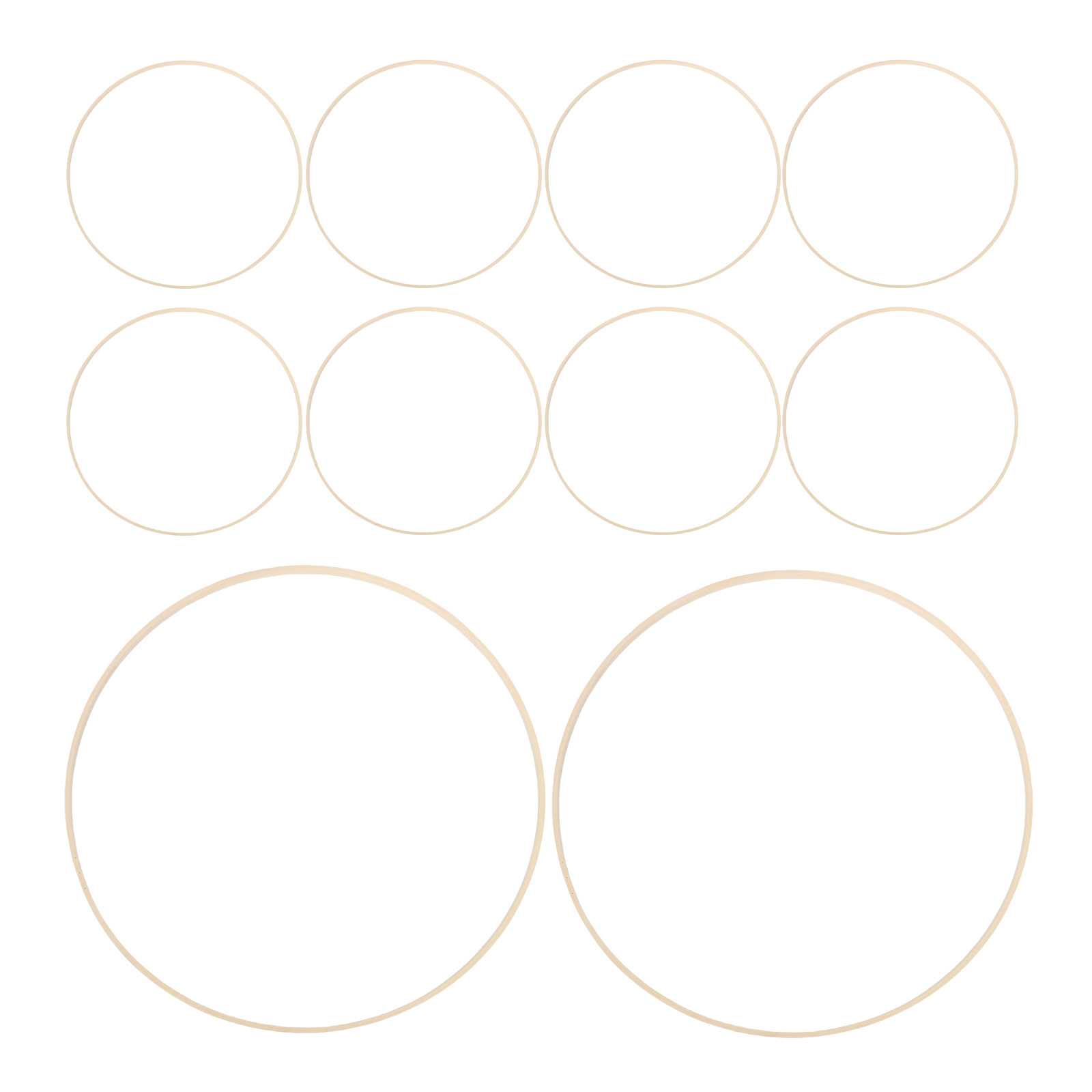 Embroidery Ring - 10 Pcs Craft Supplies for Wreath