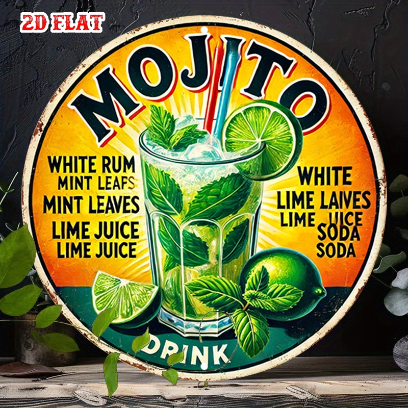 Embroidery Water - 2D Flat 1pc Moo Round Aluminum