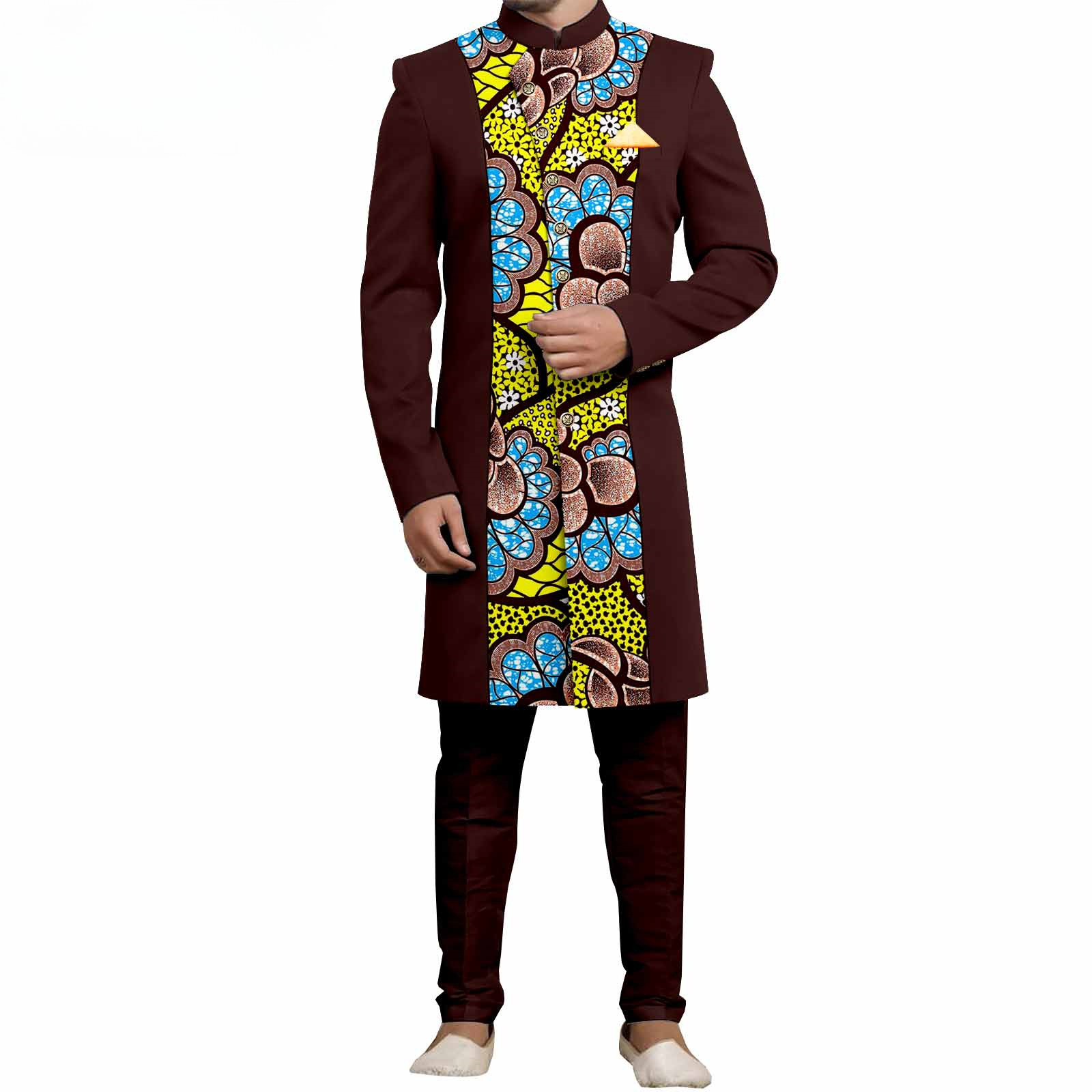 Embroidery Outfit - Men`s Suit Slim Fit Embroidery Single