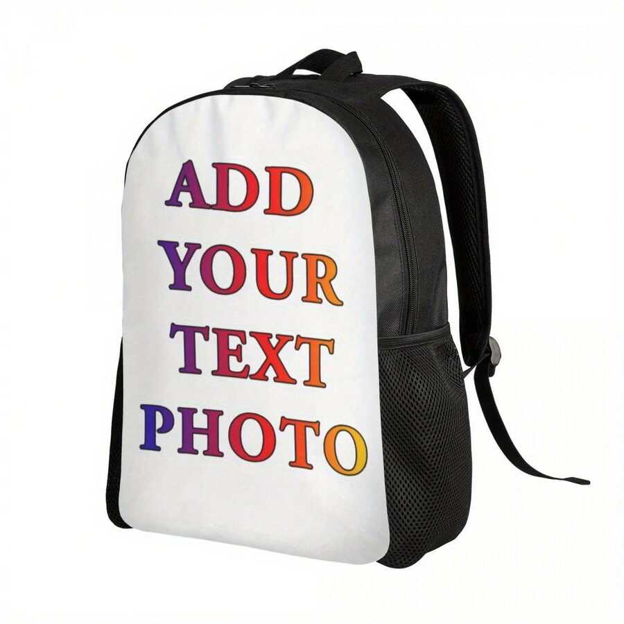 Embroidery Logo - Customizable Backpack For Adults, Personalized Photo