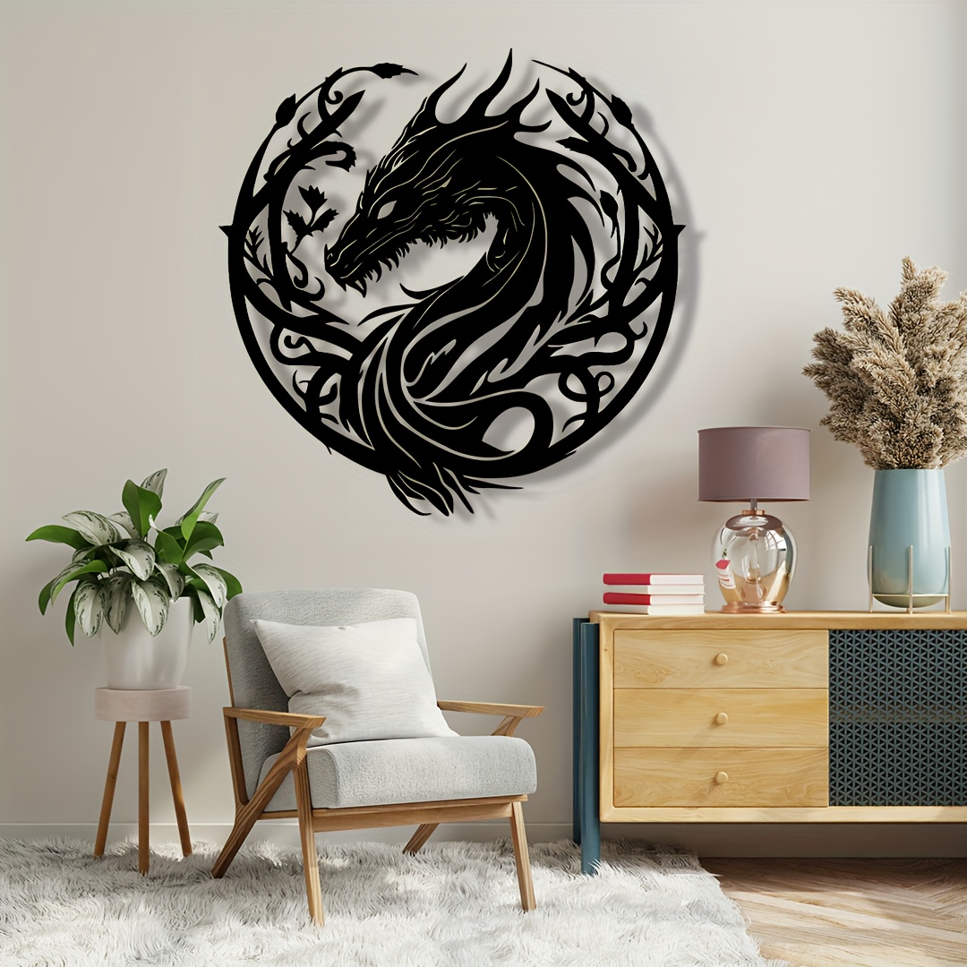 Ancient Zodiac Dragon Wall Art - Embroidery Garden ulasan dan harga