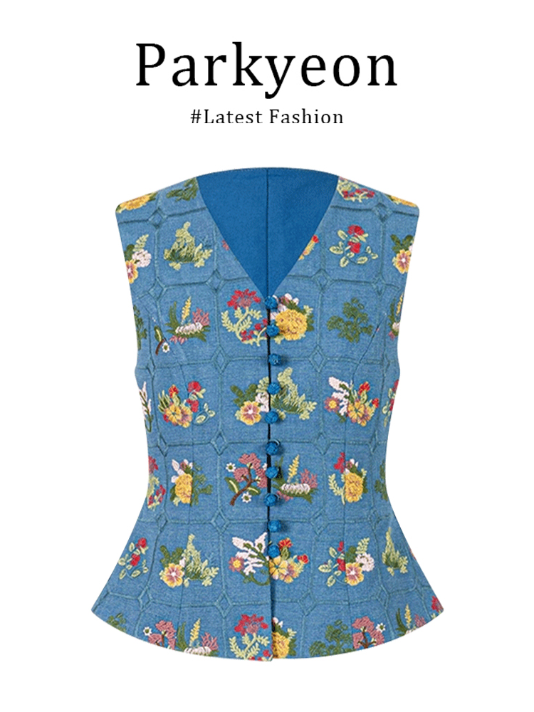 Parkyeon Retro Heavy Embroider - Embroidery Yellow Flower ulasan dan harga