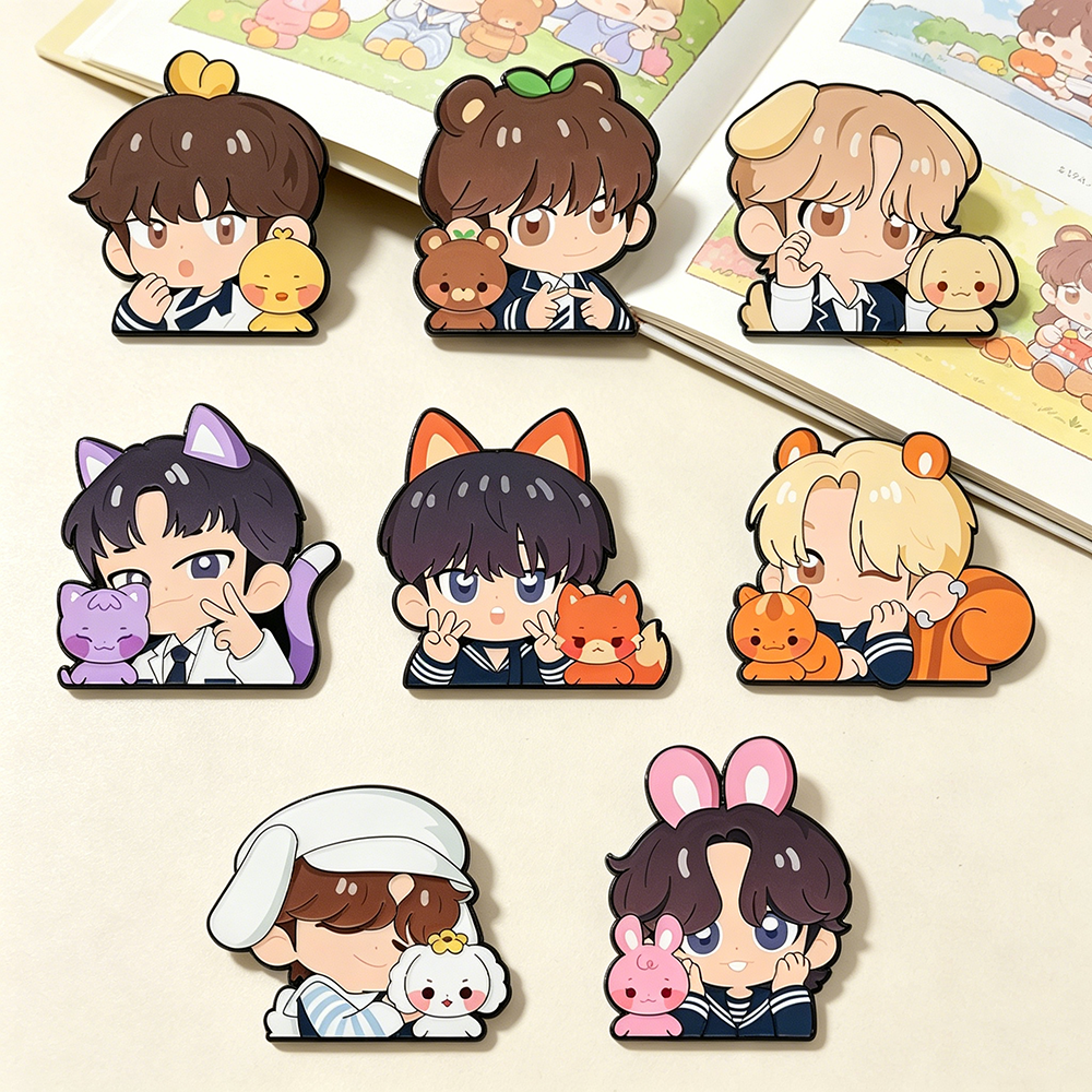 8pcs Kawaii Enamel Pin Set Car - Embroidery Outfit ulasan dan harga