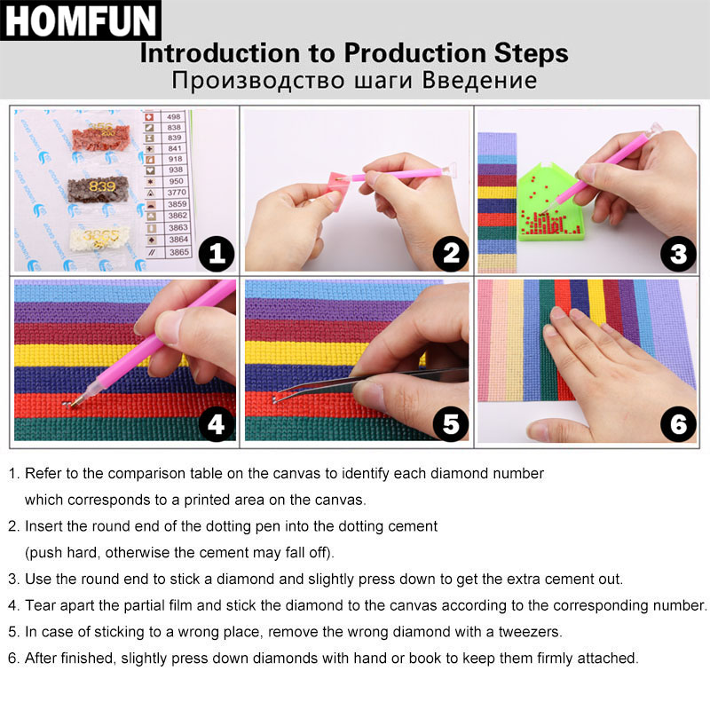 HOMFUN 5D DIY Diamond Painting - Embroidery Yellow Flower ulasan dan harga