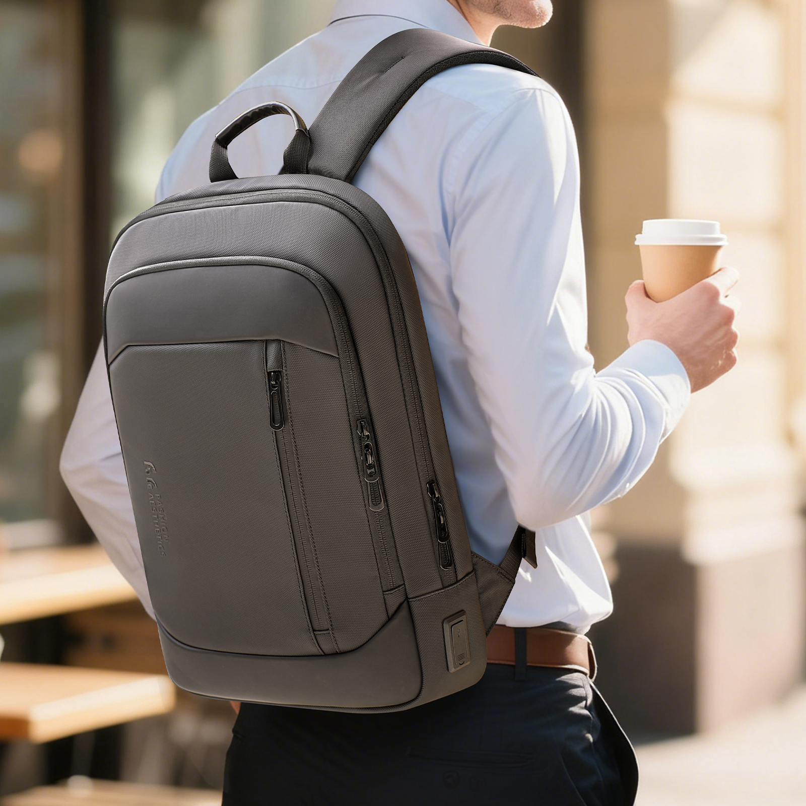 HK Lightweight Men's Business  - Embroidery Bag ulasan dan harga