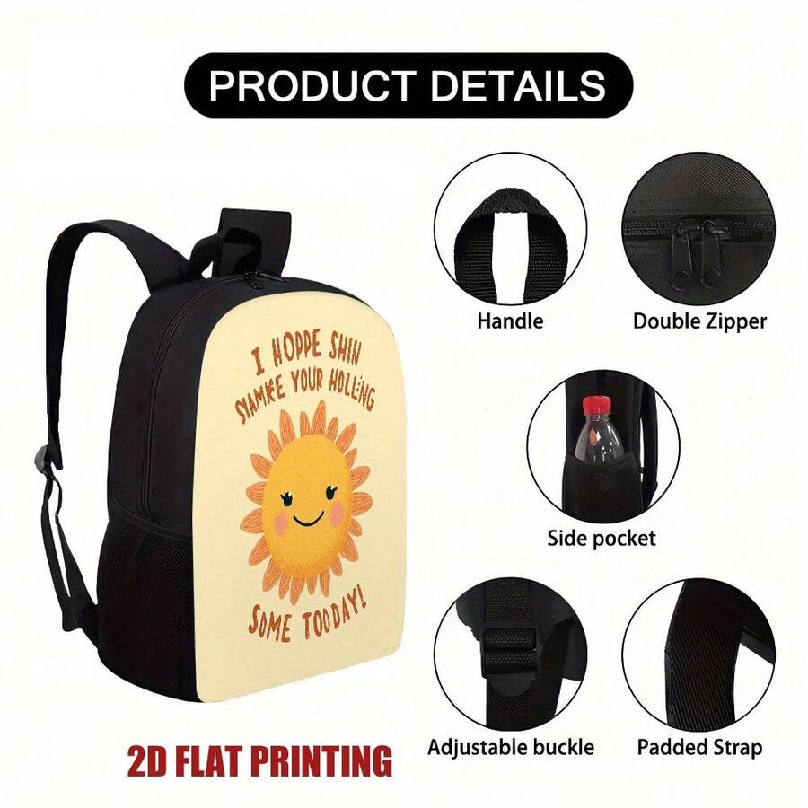 Fashion Sunshine Smiling Face  - Embroidery Bag ulasan dan harga