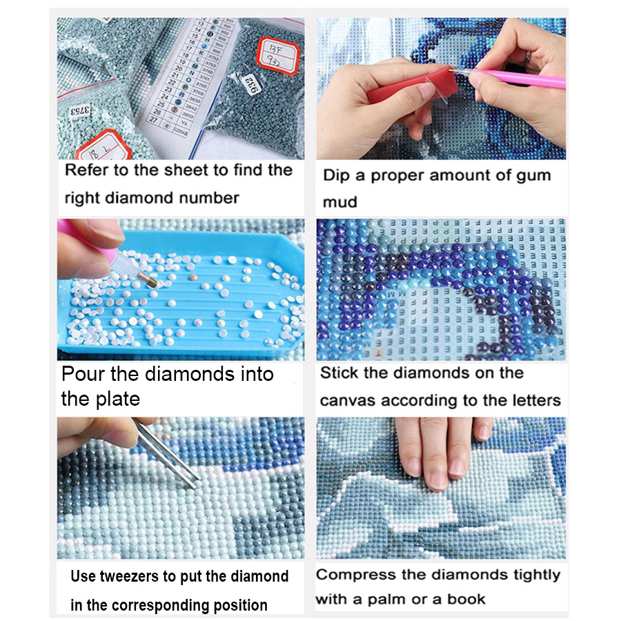 5D Diamond Painting Cross stit - Embroidery Vs Stitching ulasan dan harga