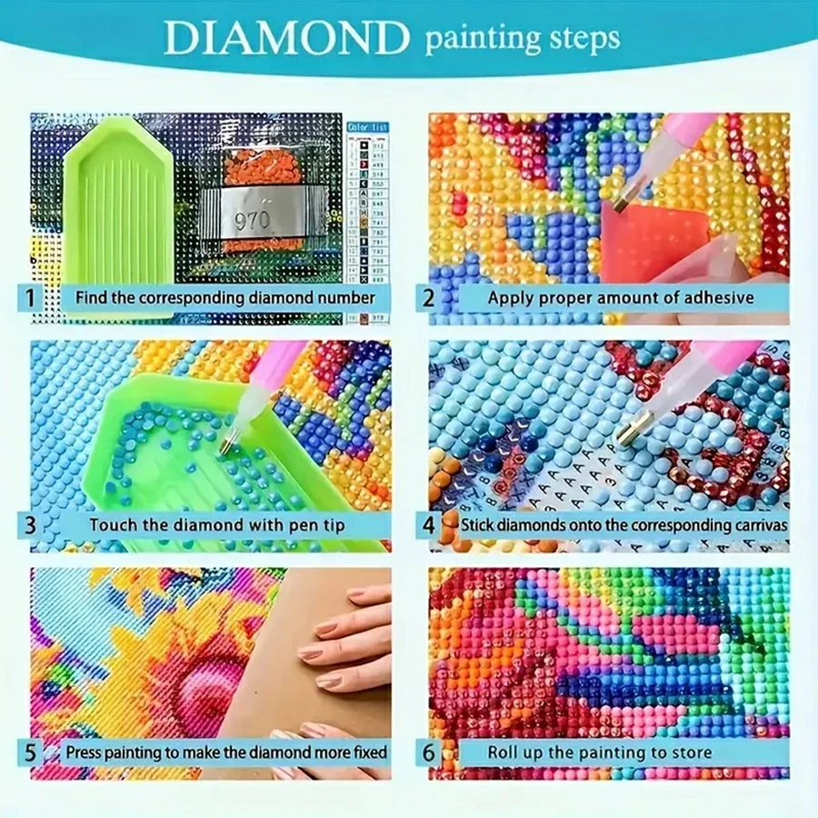 Cartoon Happy Old Couple 5D Fu - Embroidery Kit ulasan dan harga