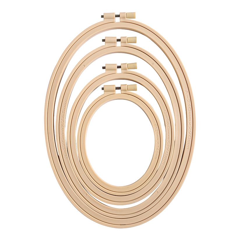 Imitation Bamboo Plastic Oval  - Embroidery Hoop Stand ulasan dan harga