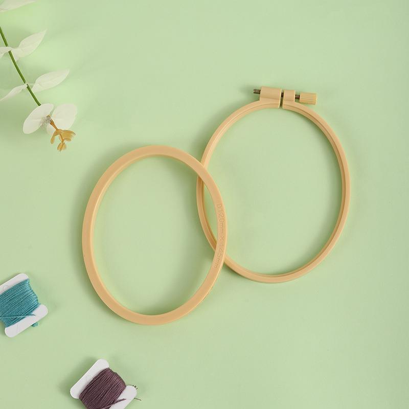 Imitation Bamboo Plastic Oval  - Embroidery Hoop Stand ulasan dan harga