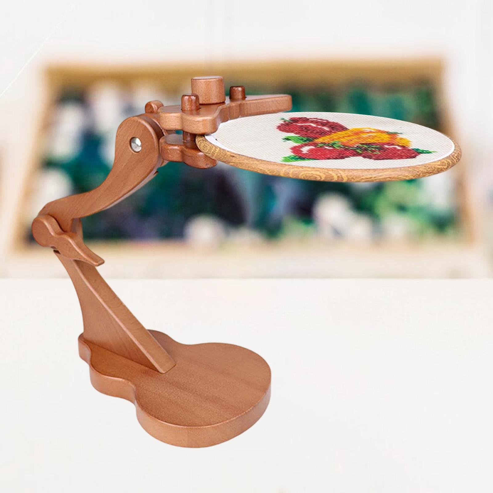 Embroidery Hoop Holder Wood Em - Embroidery Hoop Stand ulasan dan harga