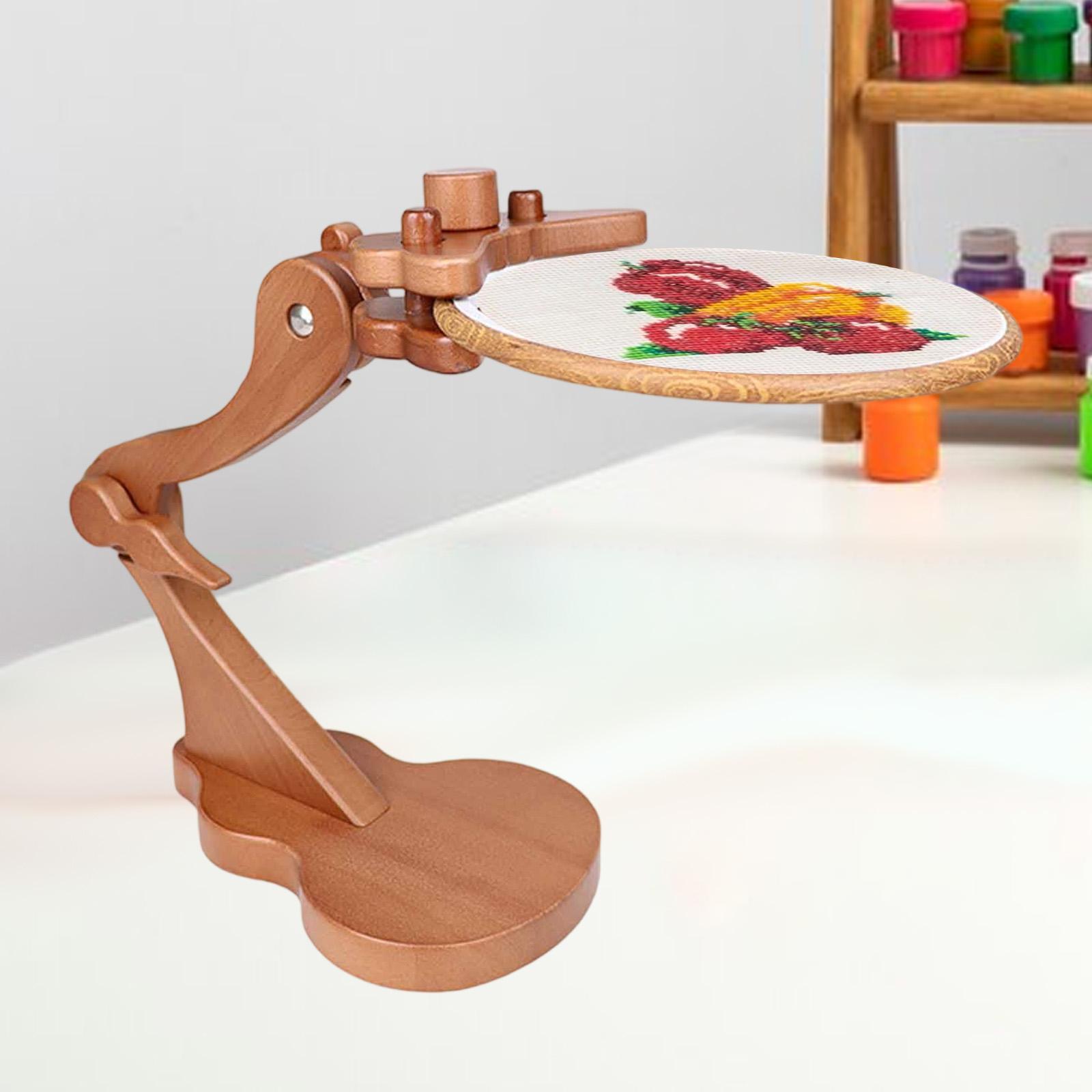 Embroidery Hoop Holder Wood Em - Embroidery Hoop Stand ulasan dan harga