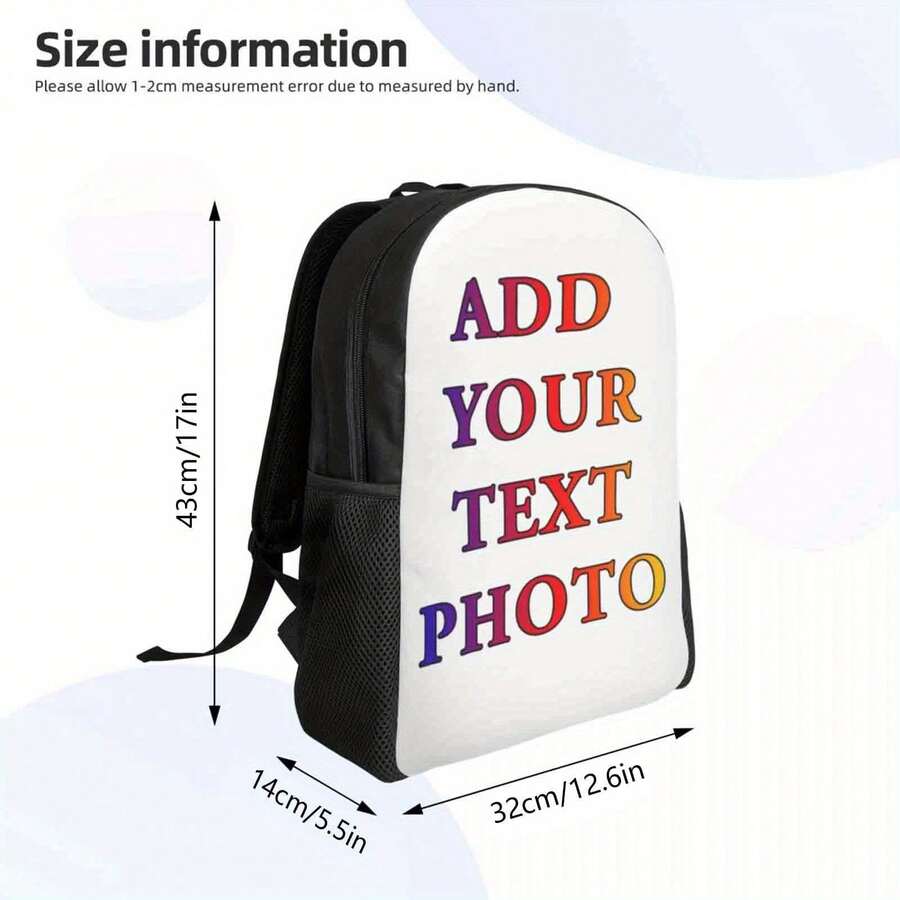 Customizable Photo Backpack Fo - Embroidery Bag ulasan dan harga