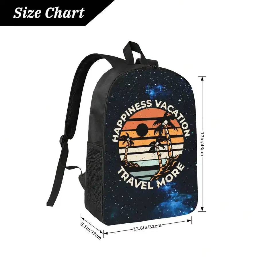 Happiness Vacation Travel More - Embroidery Bag ulasan dan harga