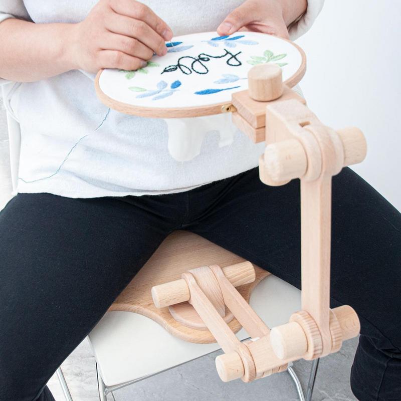 360 Degree Rotation Adjustable - Embroidery Hoop Stand ulasan dan harga