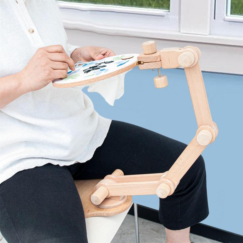 360 Degree Rotation Adjustable - Embroidery Hoop Stand ulasan dan harga