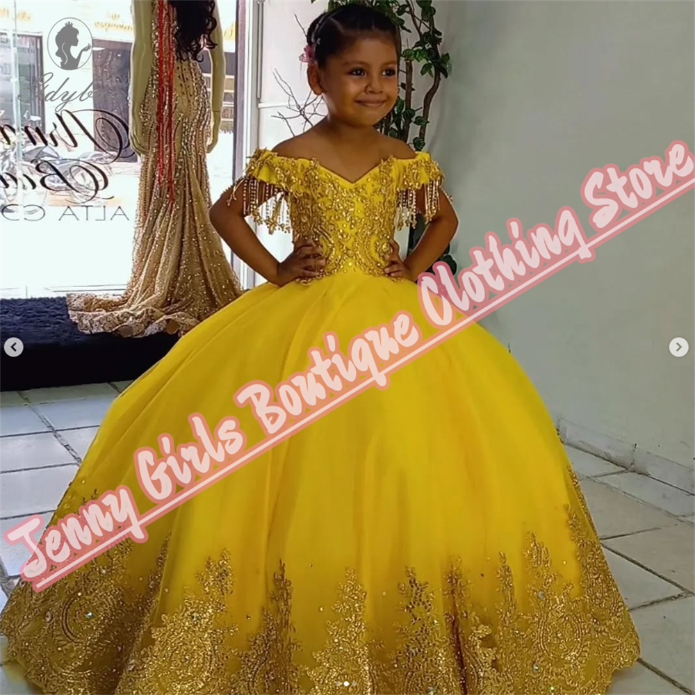 Yellow Beautiful Girl Birthday - Embroidery Yellow Flower ulasan dan harga