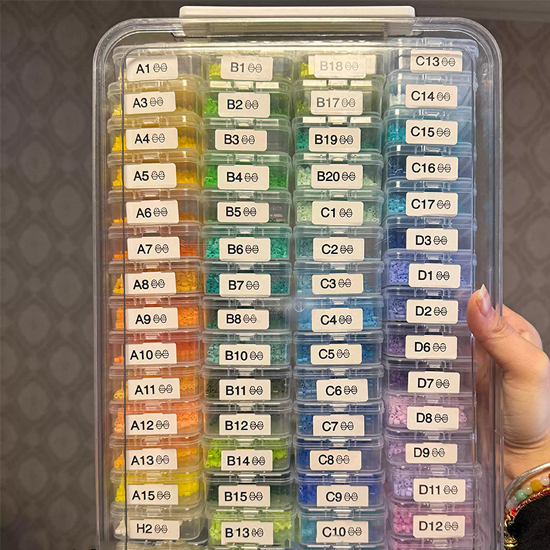 60pcs Transparent Plastic Stor - Embroidery Painting ulasan dan harga