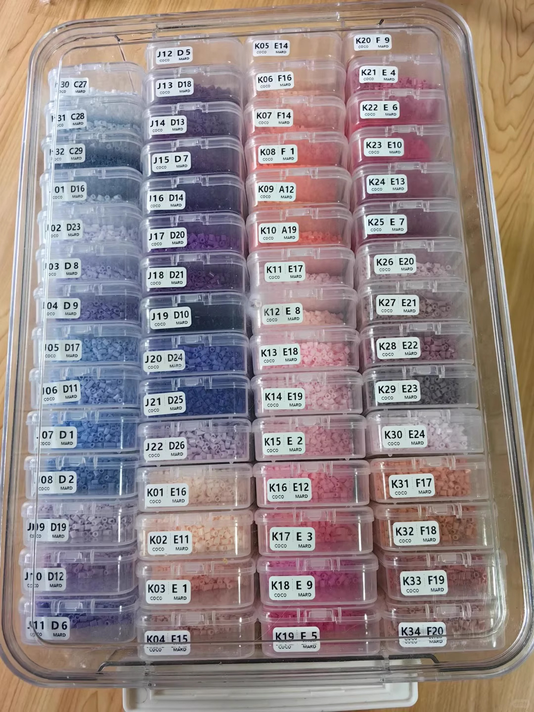 60pcs Transparent Plastic Stor - Embroidery Painting ulasan dan harga
