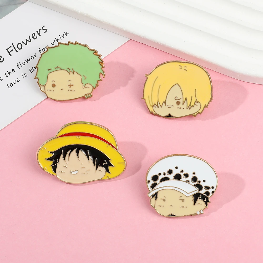 4 Pcs Anime Character Brooch S - Embroidery Outfit ulasan dan harga