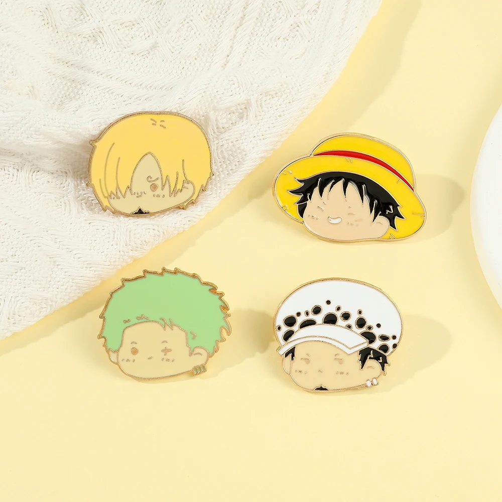 4 Pcs Anime Character Brooch S - Embroidery Outfit ulasan dan harga