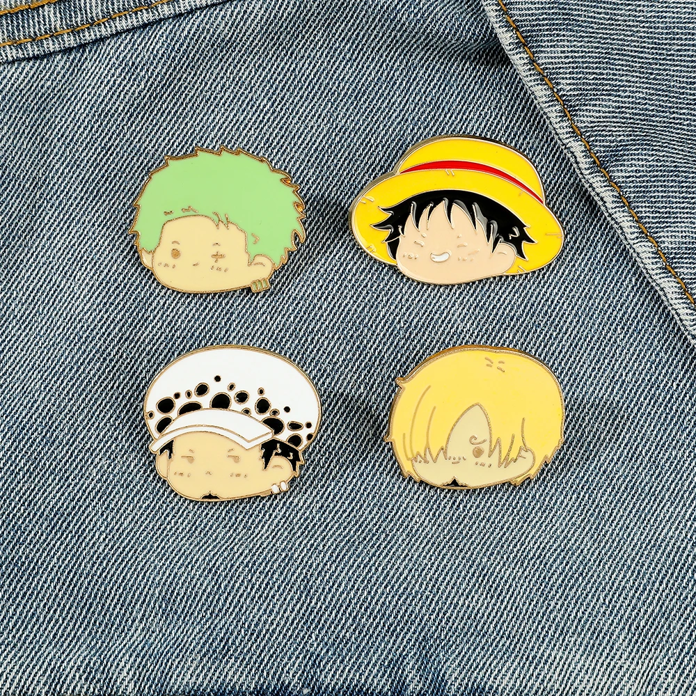 4 Pcs Anime Character Brooch S - Embroidery Outfit ulasan dan harga
