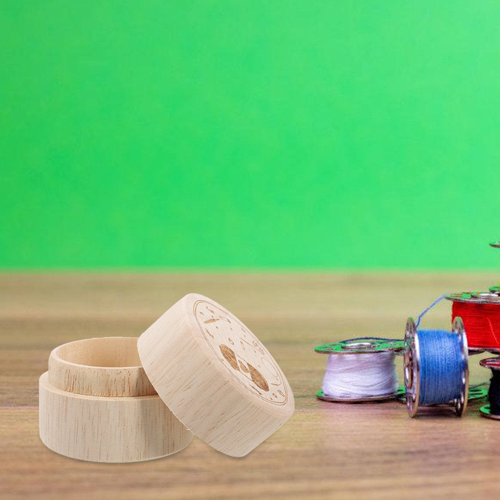 Wooden Mini Storage Container  - Stitch Marker Ring ulasan dan harga