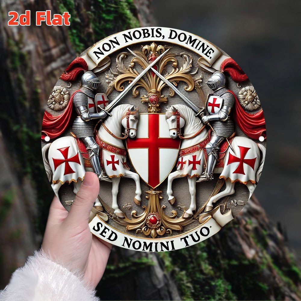 2D Flat Medieval Templar Knigh - Embroidery Garden ulasan dan harga
