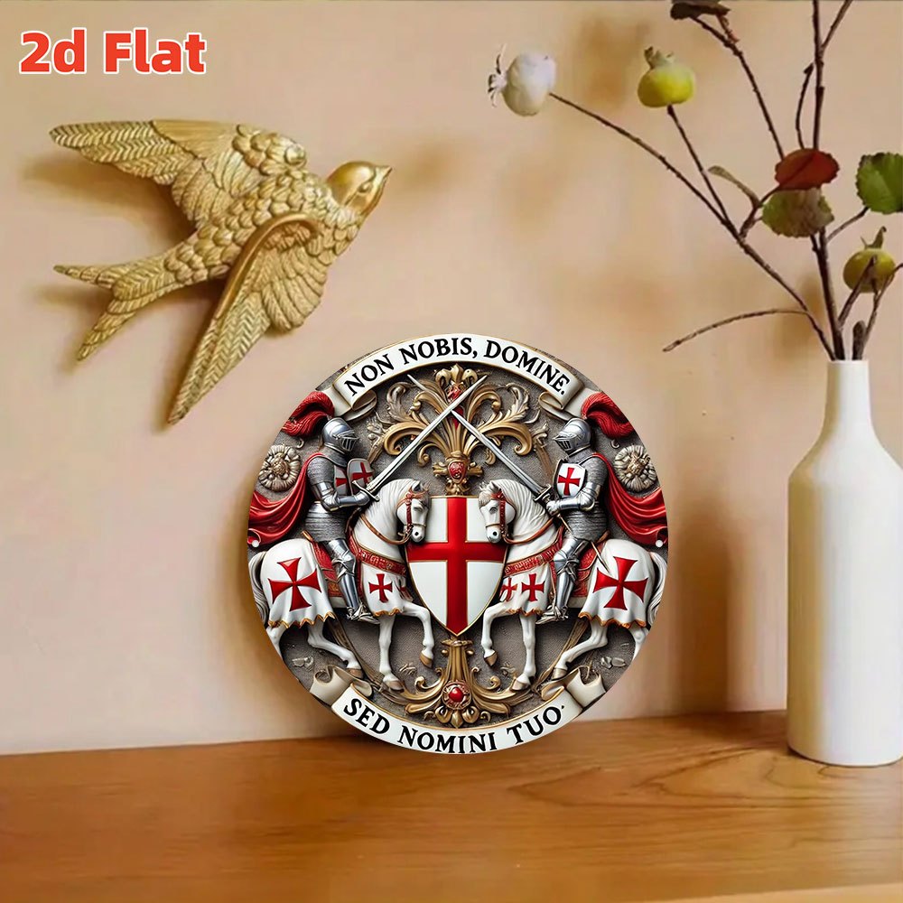 2D Flat Medieval Templar Knigh - Embroidery Garden ulasan dan harga