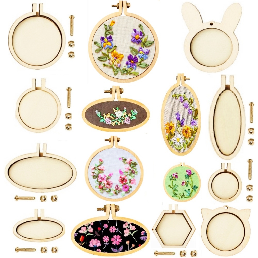10PCS Mini Embroidery Hoop Woo - Embroidery Hoop Stand ulasan dan harga