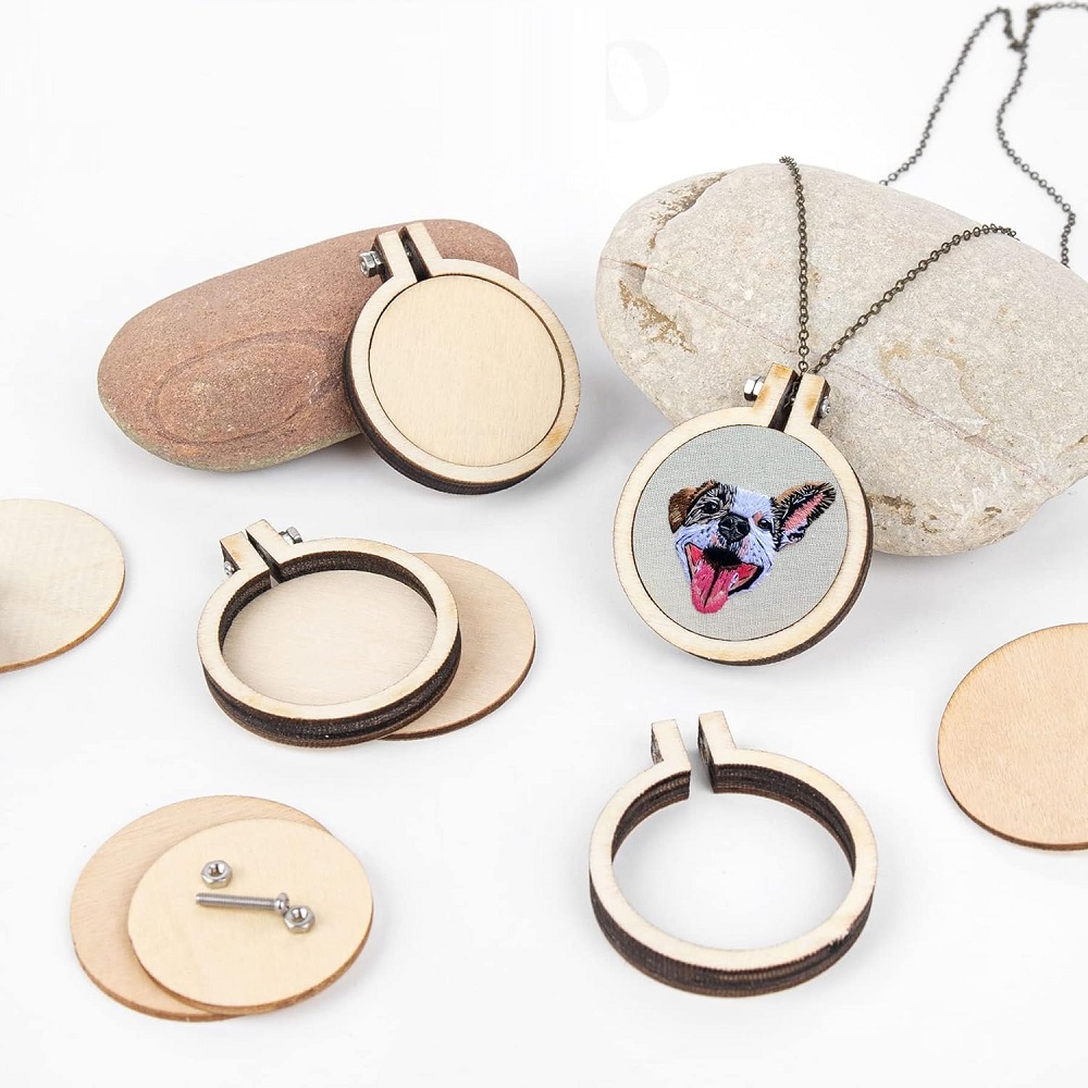 10PCS Mini Embroidery Hoop Woo - Embroidery Hoop Stand ulasan dan harga