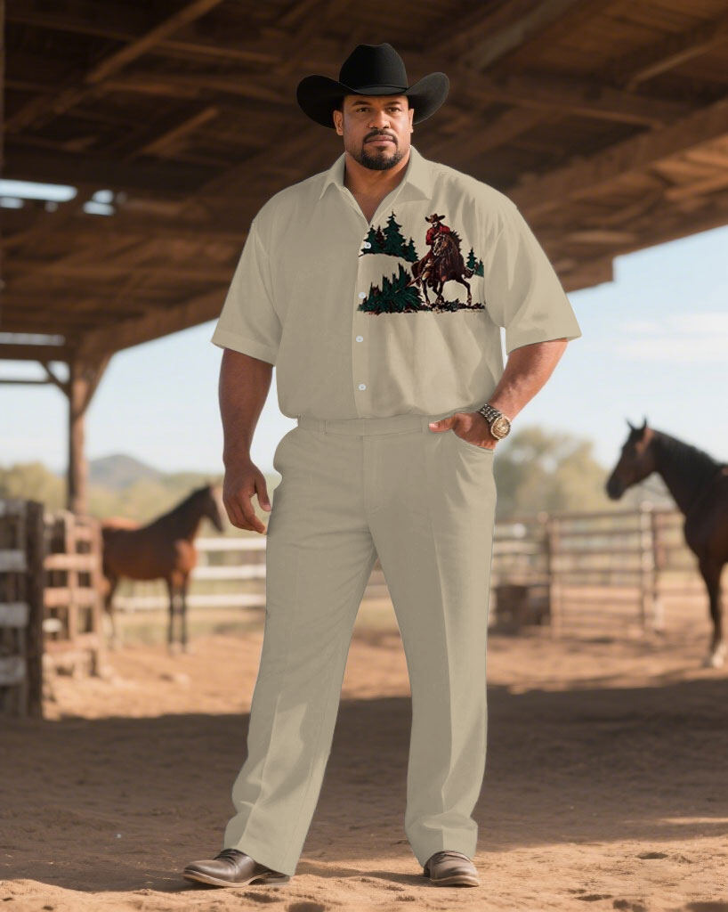 S-9XL Men's Western Cowboy Emb - Embroidery Outfit ulasan dan harga