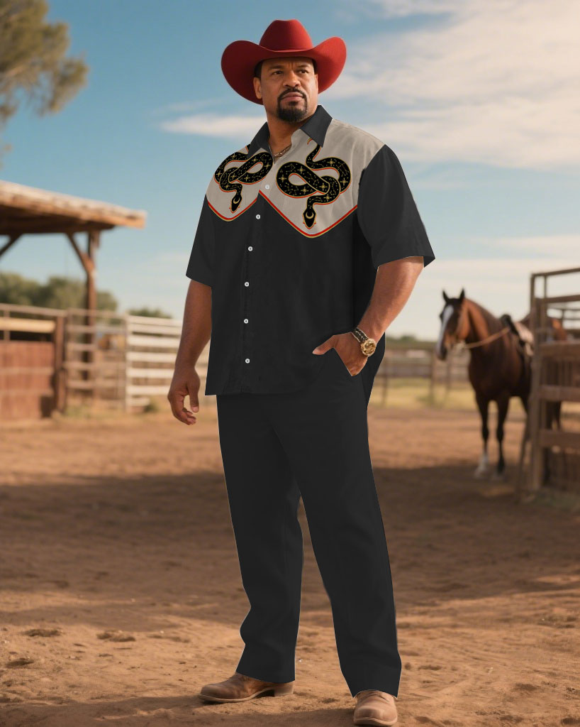 S-9XL Men's Western Cowboy Emb - Embroidery Outfit ulasan dan harga