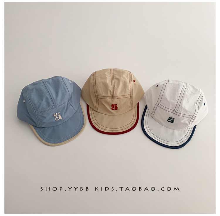 Summer Quick Dry Hat for Baby  - Embroidery Letter ulasan dan harga