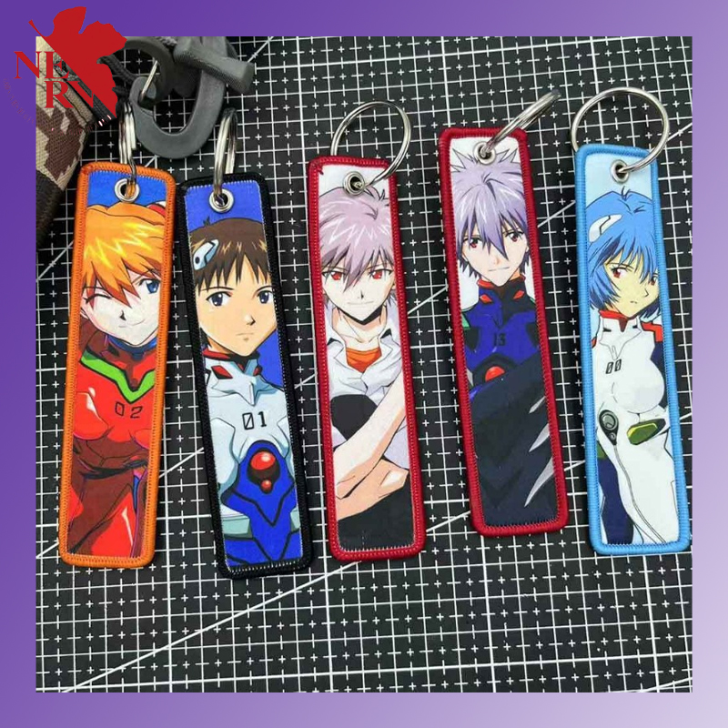 Evangelion Keychain Anime Embr - Embroidery Ring ulasan dan harga