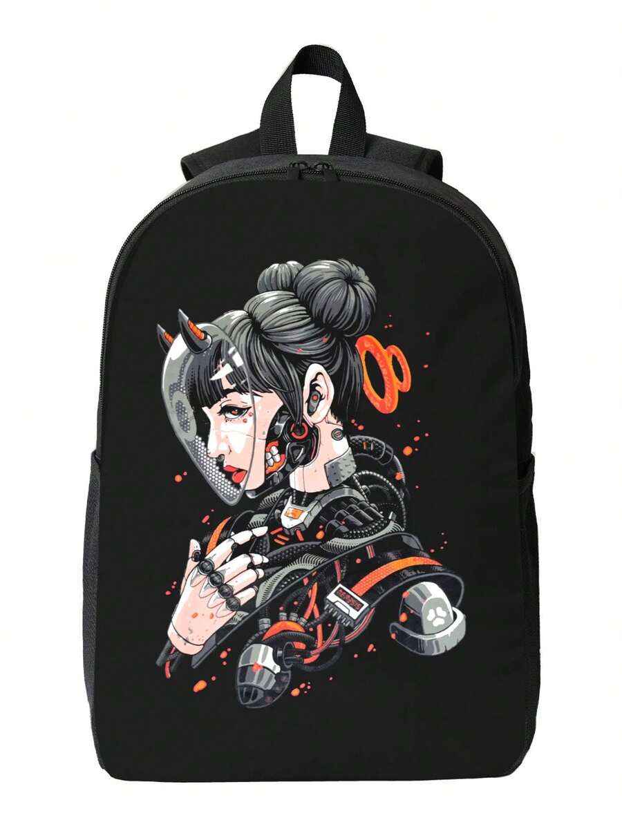 Cyberpunk Cyborg Girl Waterpro - Embroidery Bag ulasan dan harga