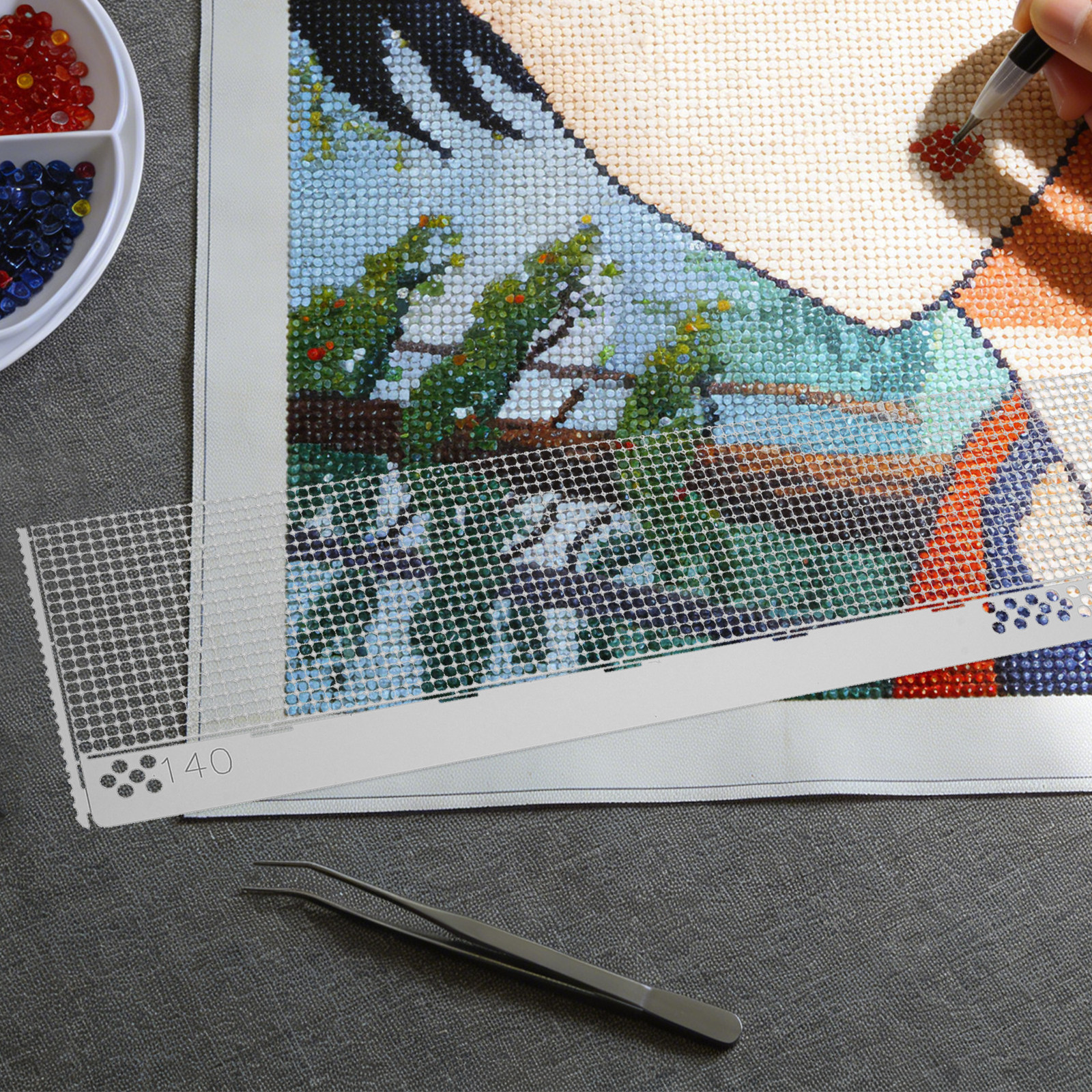 Rhinestone Painting Ruler Stai - Embroidery Painting ulasan dan harga