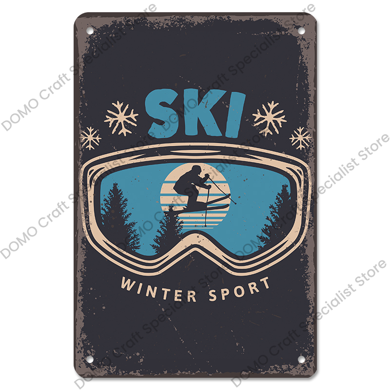 Alpine Skiing Posters Metal Si - Embroidery Water ulasan dan harga