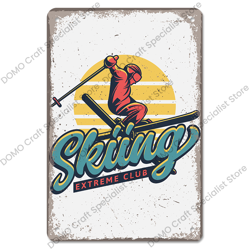 Alpine Skiing Posters Metal Si - Embroidery Water ulasan dan harga