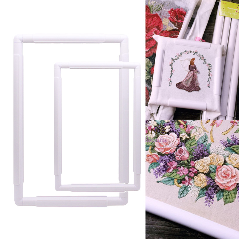Square Shape Embroidery Frame  - Stitch Marker Ring ulasan dan harga