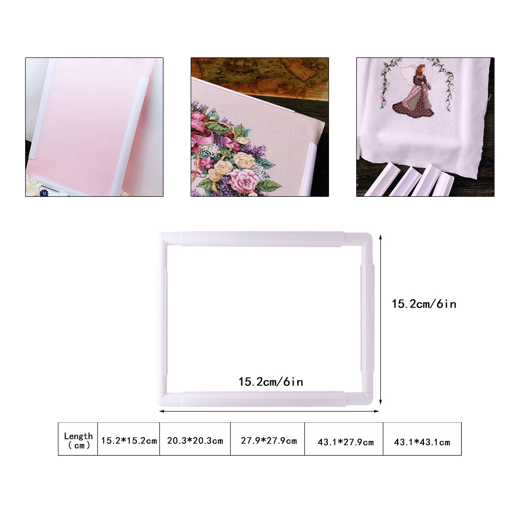 Square Shape Embroidery Frame  - Stitch Marker Ring ulasan dan harga