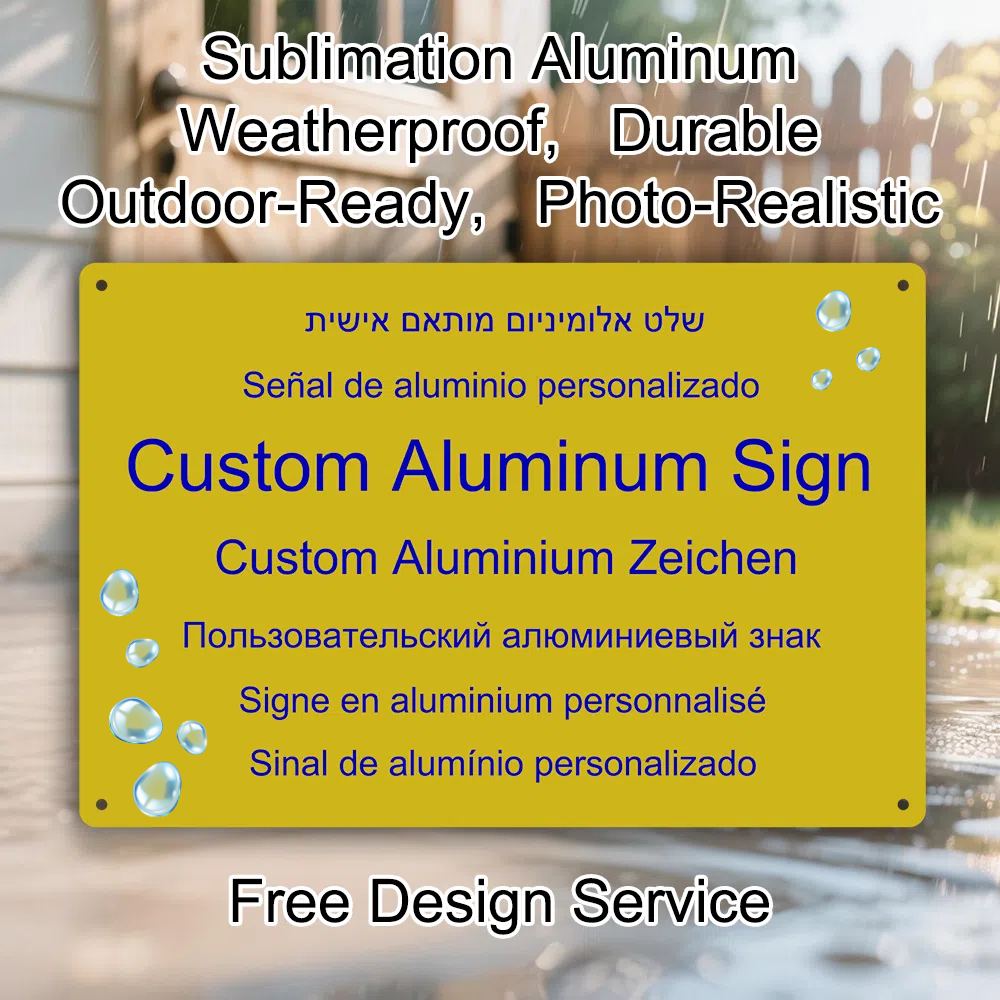 Custom Aluminum Sign Personali - Embroidery Garden ulasan dan harga