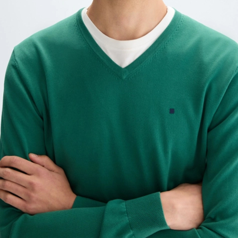 PG Men's V-Neck Knit Sweater S - Embroidery Logo ulasan dan harga