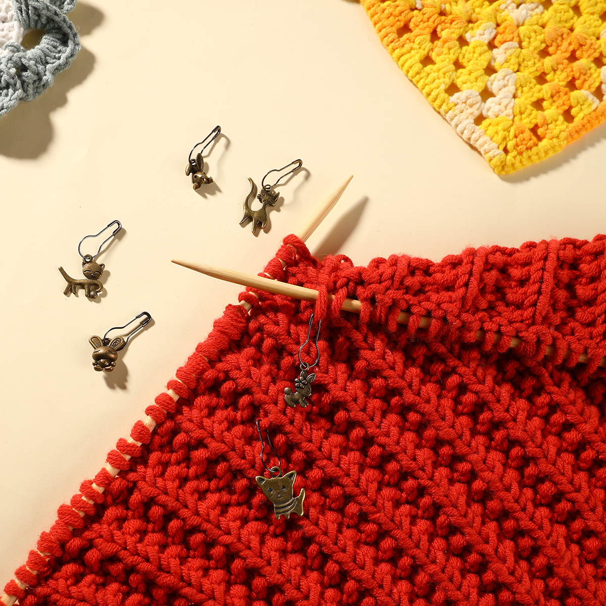 Metal stitch markers for yarn  - Stitch Marker Ring ulasan dan harga