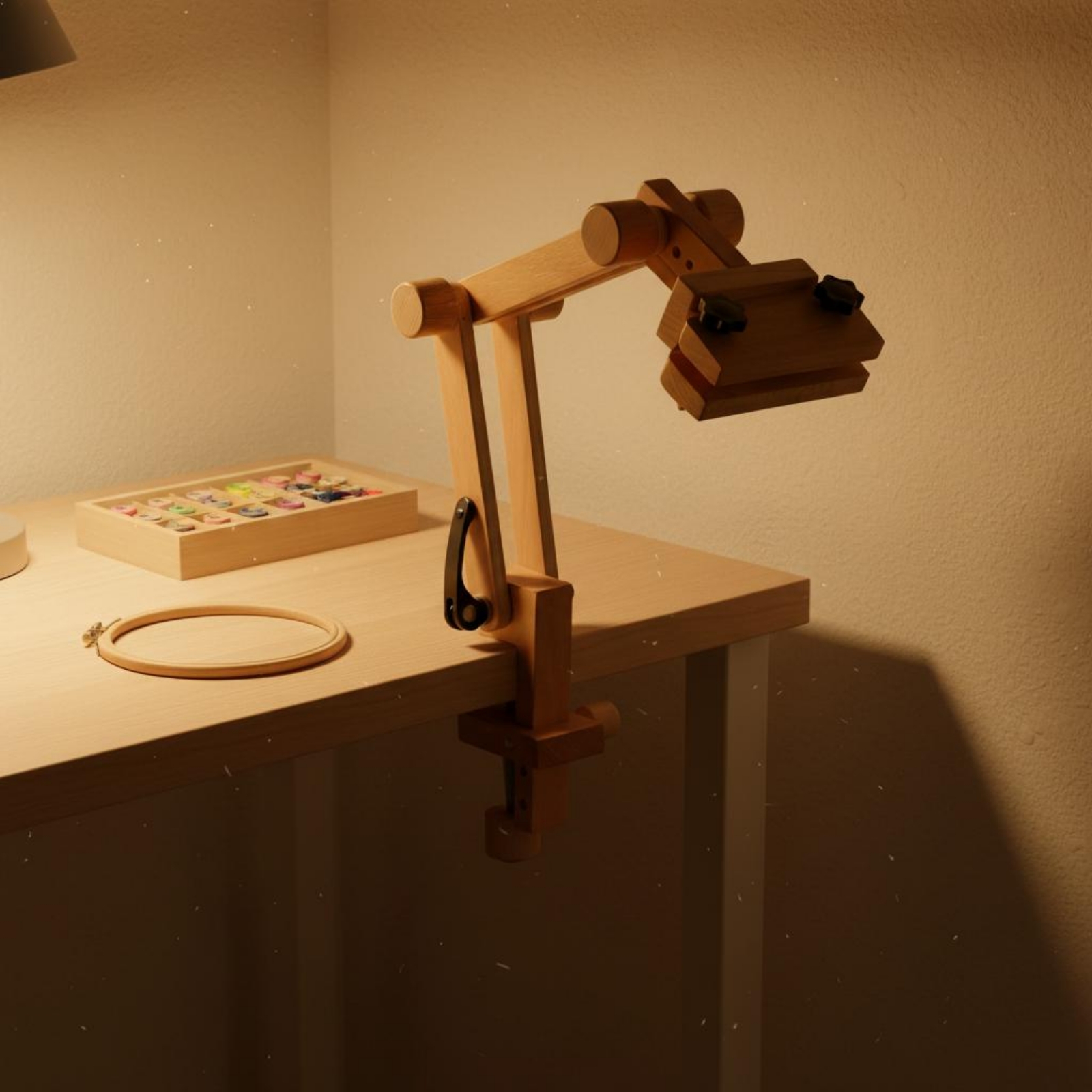 Table Clamp Embroidery Stand F - Embroidery Hoop Stand ulasan dan harga