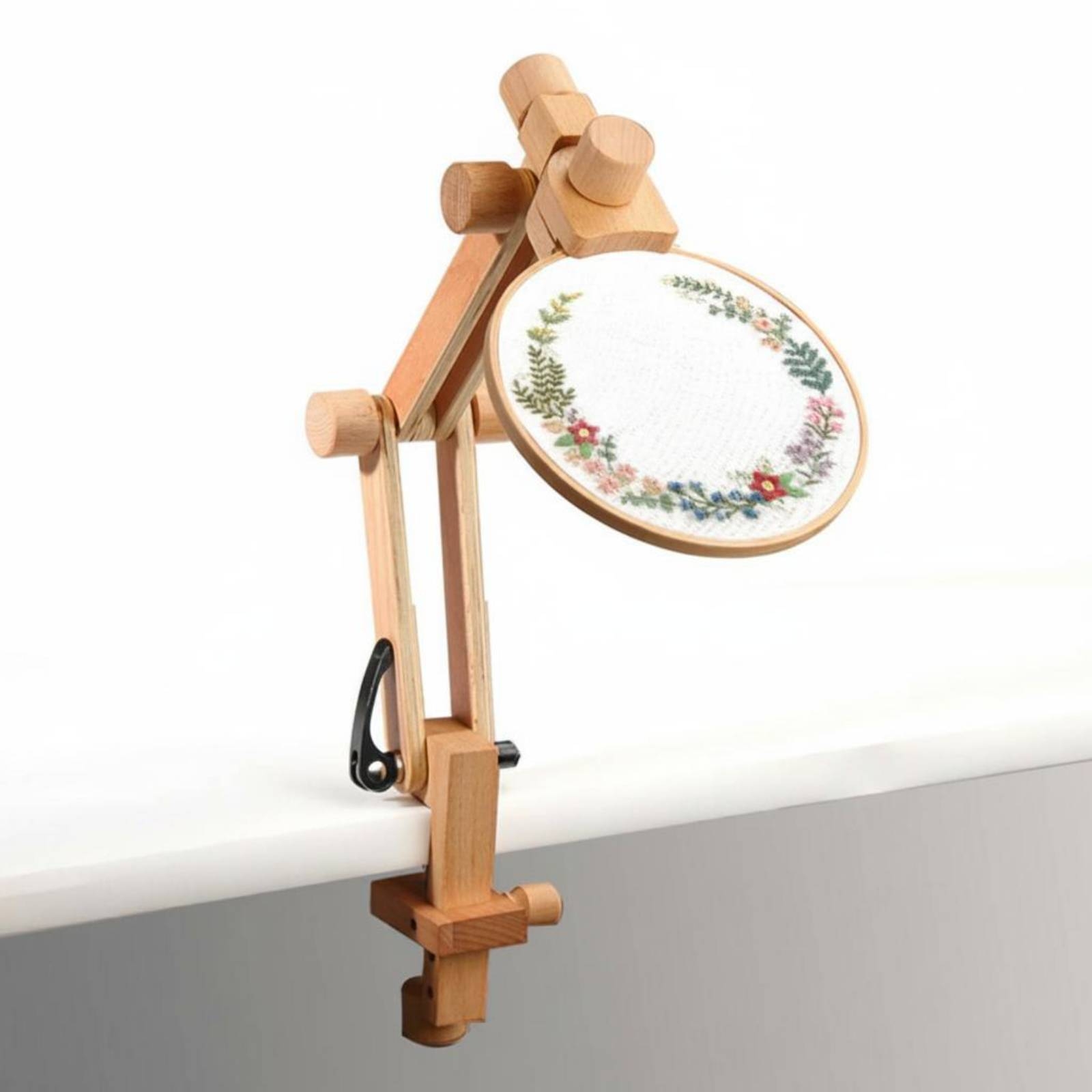 Table Clamp Embroidery Stand F - Embroidery Hoop Stand ulasan dan harga