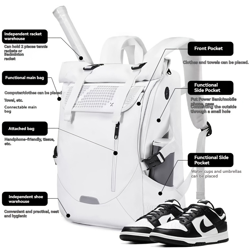 Badminton bag, tennis fitness  - Embroidery Bag ulasan dan harga