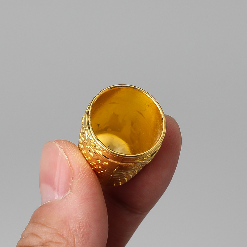 Thimble Ring Retro Finger Prot - Embroidery Ring ulasan dan harga