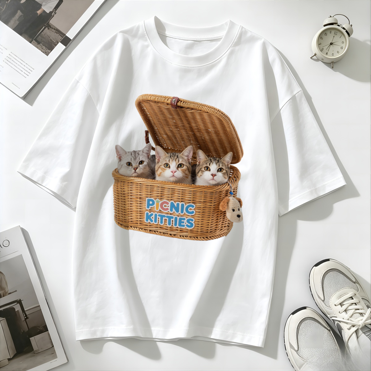 T Shirts Pet Printed Regular C - Embroidery Moisturizer ulasan dan harga